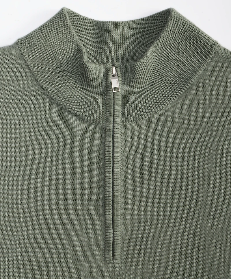 Alfani Men's Long-Sleeve Half-Zip Merino Sweater, Created for Macy's