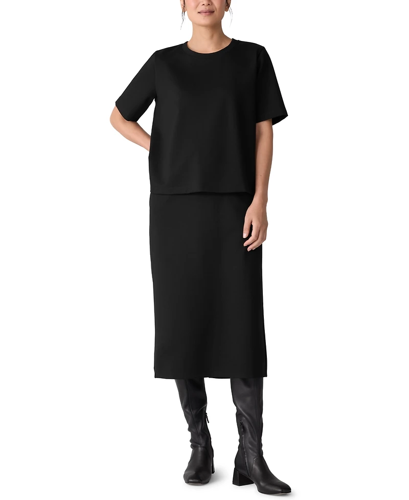 Eileen Fisher Women's Pocket Detail Calf-Length Skirt