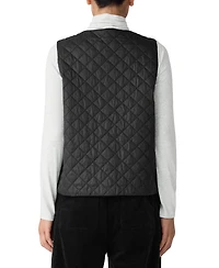 Eileen Fisher Women's V-Neck Quilted Sleeveless Vest
