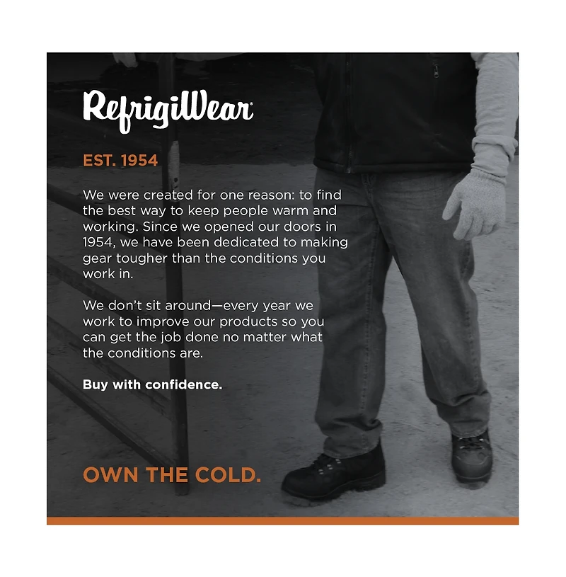 RefrigiWear Men's EnduraMax Boot - Waterproof Leather Work Boots with Vibram Outsole