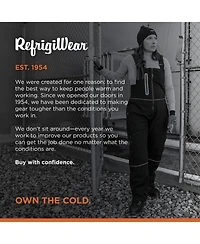 RefrigiWear Women's Insulated Softshell Bib Overalls - Warm, Durable Cold Weather Workwear