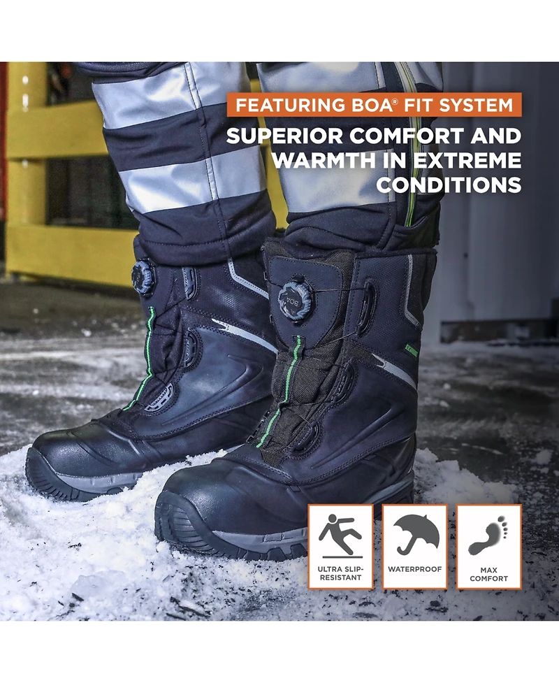 RefrigiWear Men's Extreme Pac Boot - Waterproof, Anti-Slip, Boa Fit System, -60°F Comfort Rating