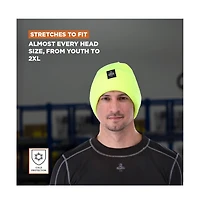 RefrigiWear Men's Four Layered Soft Acrylic Knit Winter Beanie Fat Cap