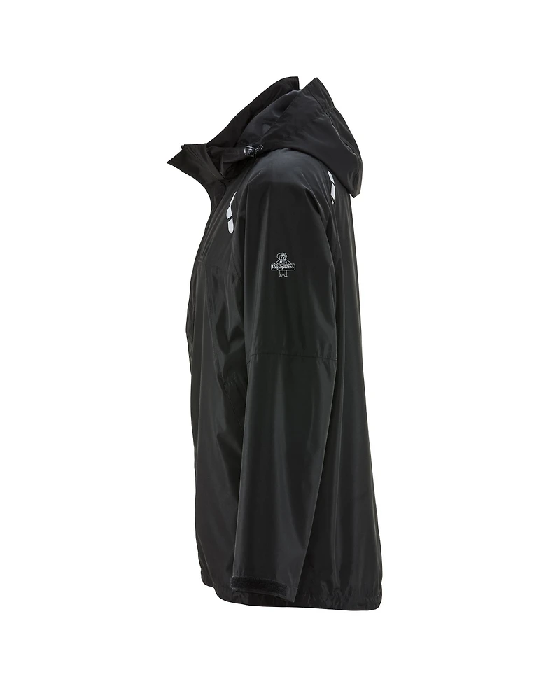 RefrigiWear Big & Tall Lightweight Rainwear Jacket - Waterproof, Wind-Resistant, Breathable with Detachable Hood