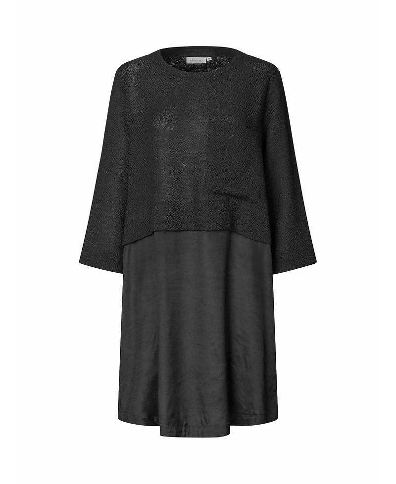 Masai Copenhagen Women's MaNonah 3/4 Sleeve Layered Midi Dress