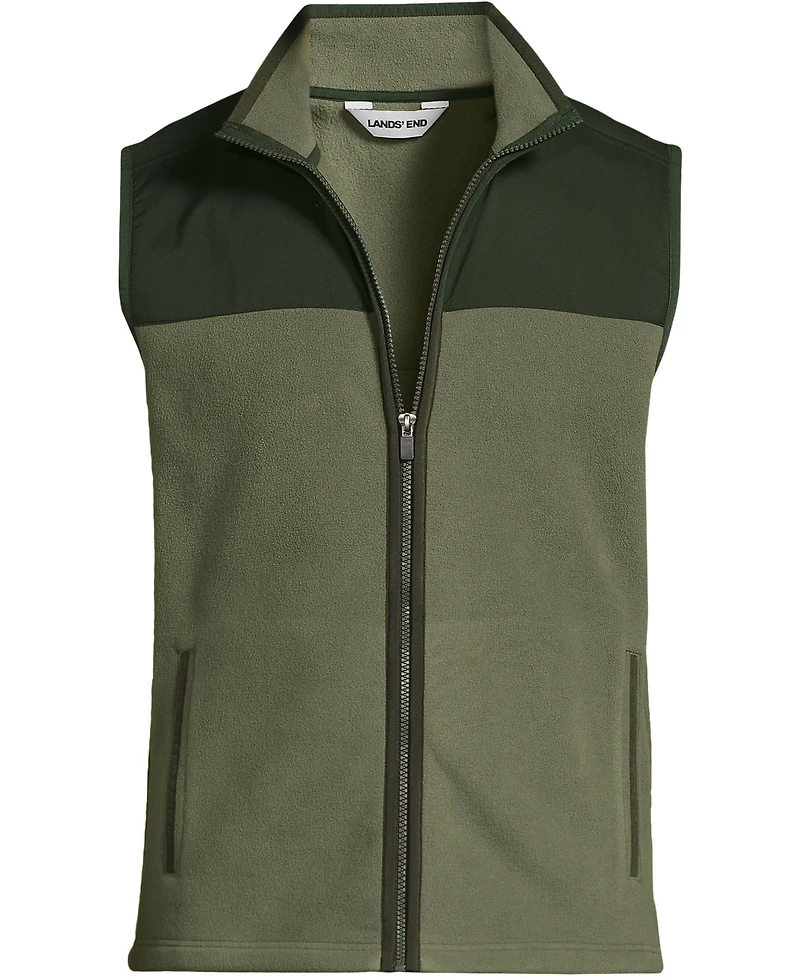 Lands' End Big & Tall Anyweather RainDefense Fleece Vest
