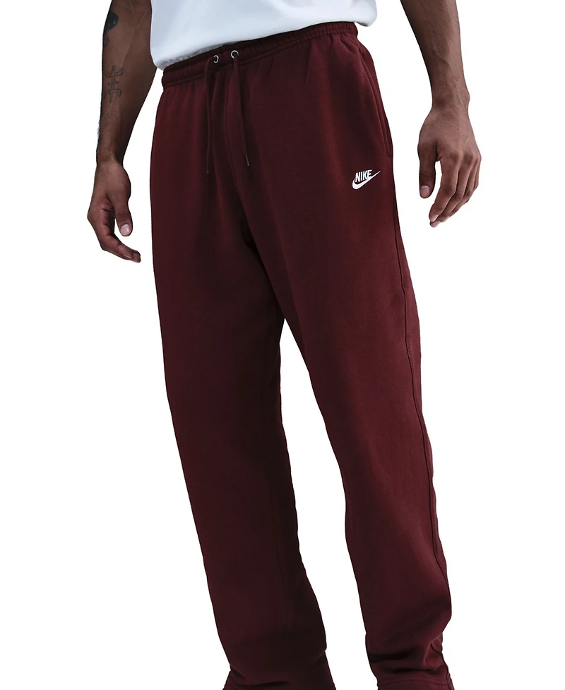 Nike Men's Club Brushed Fleece Open Hem Pants