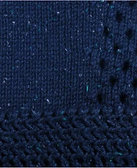 Lands' End Women's Drifter Large Collar Zip Front Cardigan Sweater