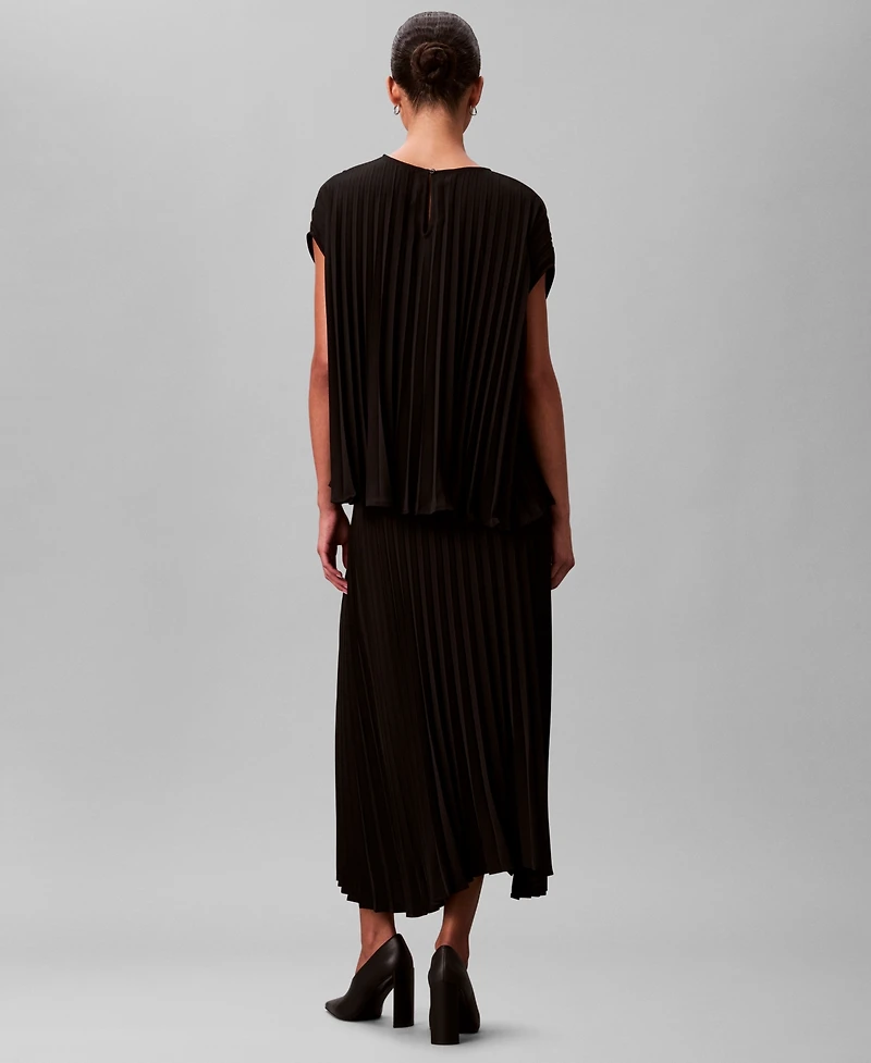 Calvin Klein Women's Pleated Midi Skirt