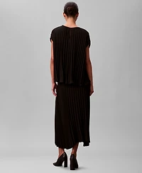 Calvin Klein Women's Pleated Midi Skirt