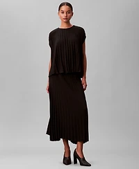 Calvin Klein Women's Pleated Midi Skirt