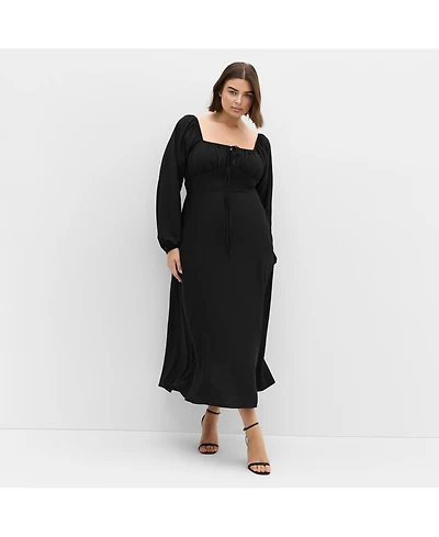 City Chic Women's Abbigail Long Sleeve Dress