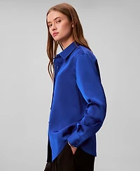 Calvin Klein Women's Classic Button Down Shirt