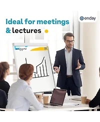 Enday Sticky Easel Pads 25"x30" 2 Pack – Self Stick Chart Paper, Anchor Chart for Teachers, Flip Chart Easel Paper, 30 Sheets Per Pad