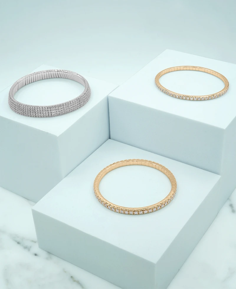 Macy's Diamond Stretchy Bangle (3 ct. t.w.) in 14K Yellow Gold