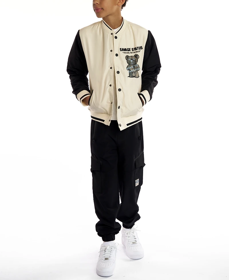 Sovereign Code Boys 5-20 Astro Varsity Long Sleeves Bomber Jacket