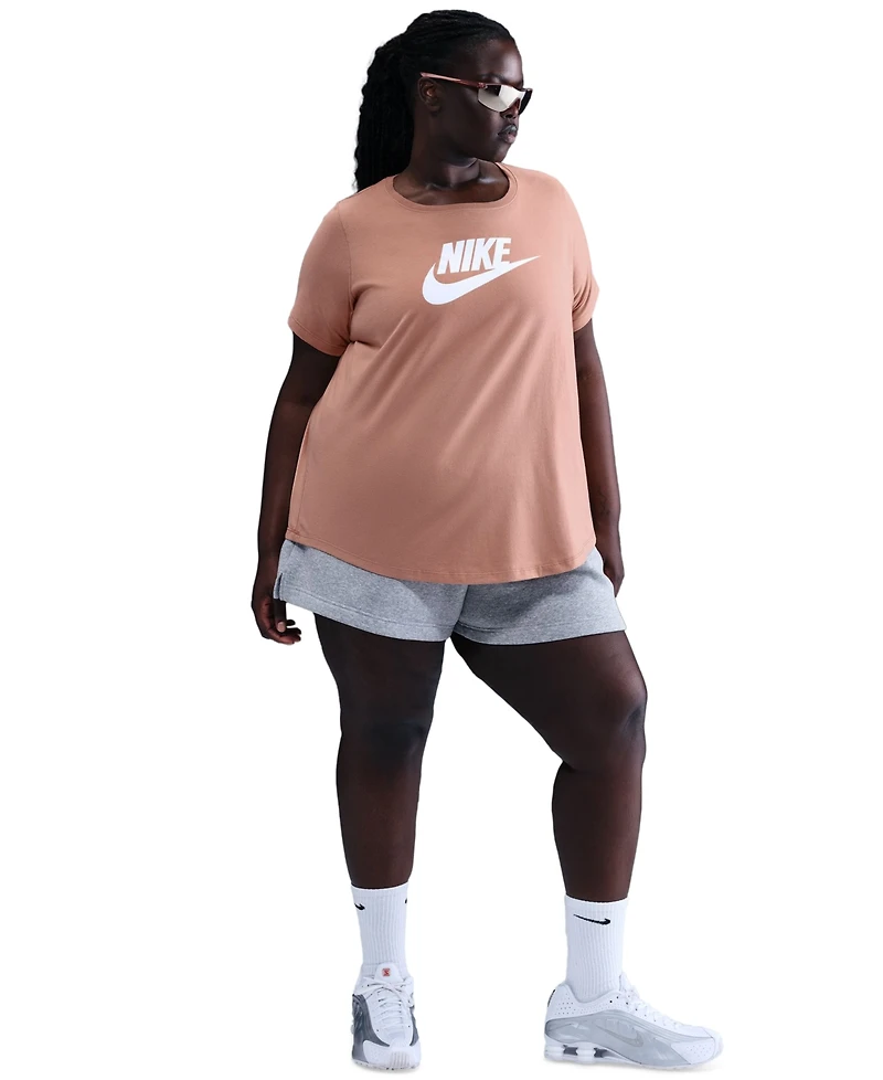 Nike Plus Size Active Sportswear Essentials Short-Sleeve Logo T-Shirt