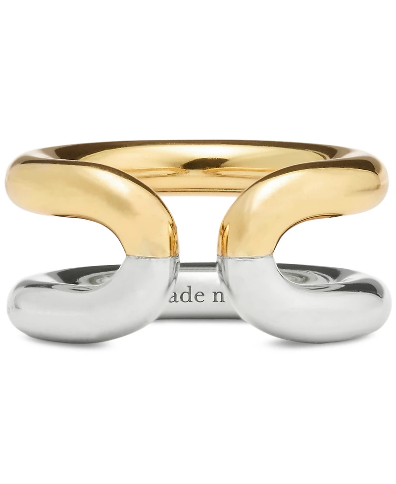 kate spade new york Two-Tone Interlock Ring