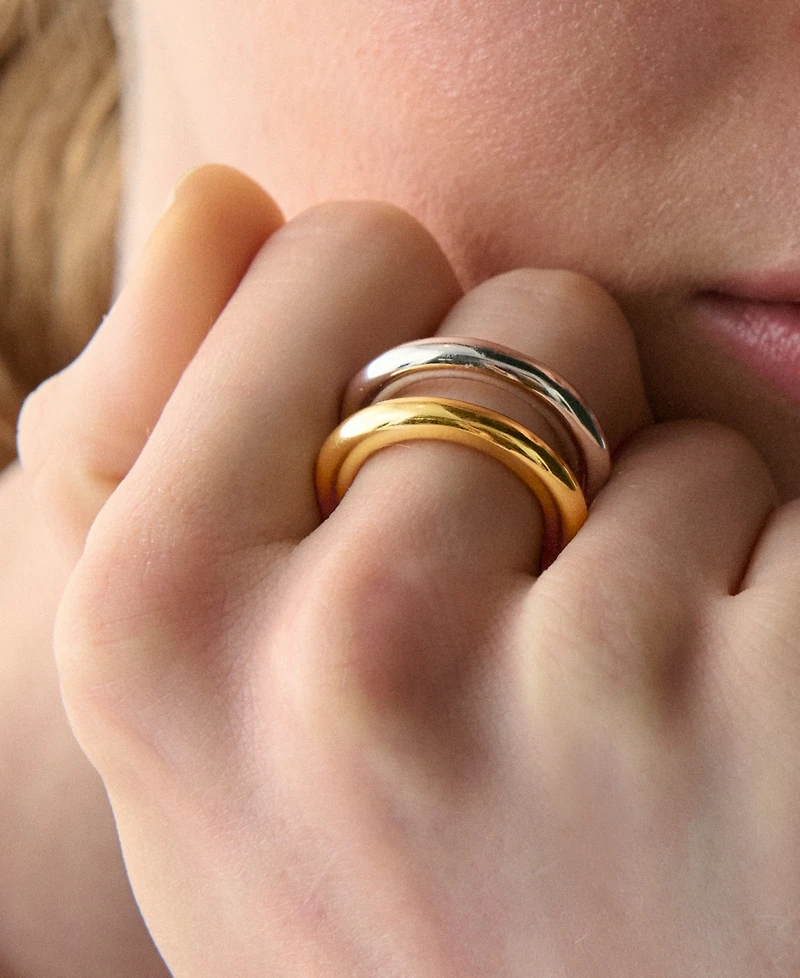 kate spade new york Two-Tone Interlock Ring