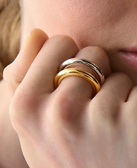 kate spade new york Two-Tone Interlock Ring