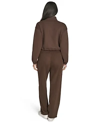 Calvin Klein Performance Women's High-Waist Straight-Leg Sweatpants