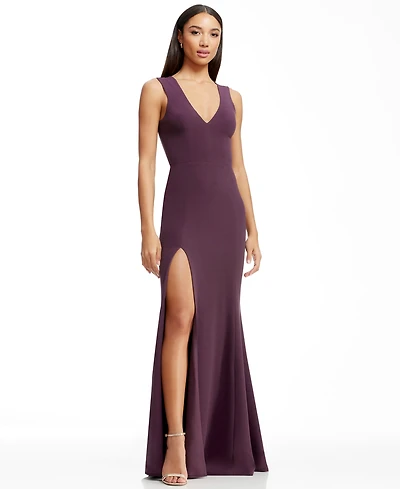 Dress the Population Women's Sandra V-Neck Gown