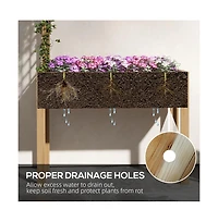 Chic Crate Outsunny Raised Garden Bed with Trellis
