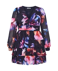 City Chic Women's Kailey Print Mini Dress