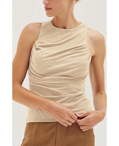 Crescent Women's Liv Shirred Knit Tank Top