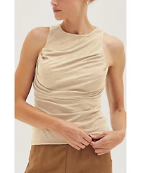 Crescent Women's Liv Shirred Knit Tank Top
