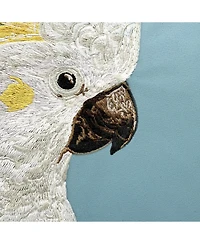 Cockatoo with leaves Indoor/Outdoor Accent Throw Pillow Decor