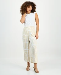 I.n.c. International Concepts Petite Printed Cropped Pull-On Pants, Macy's Exclusive