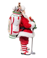 Kurt Adler 10.5-Inch Fabriche Golf Santa