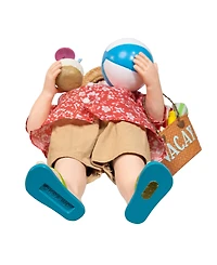 Kurt Adler 10.5-Inch Fabriche Palm Beach Santa
