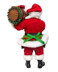 Kurt Adler 10.5-Inch Fabriche Beer Santa with Barrel