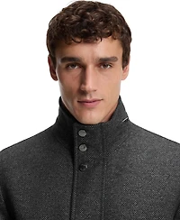 Boss by Hugo Men's Relaxed-Fit Wool-Blend Coat