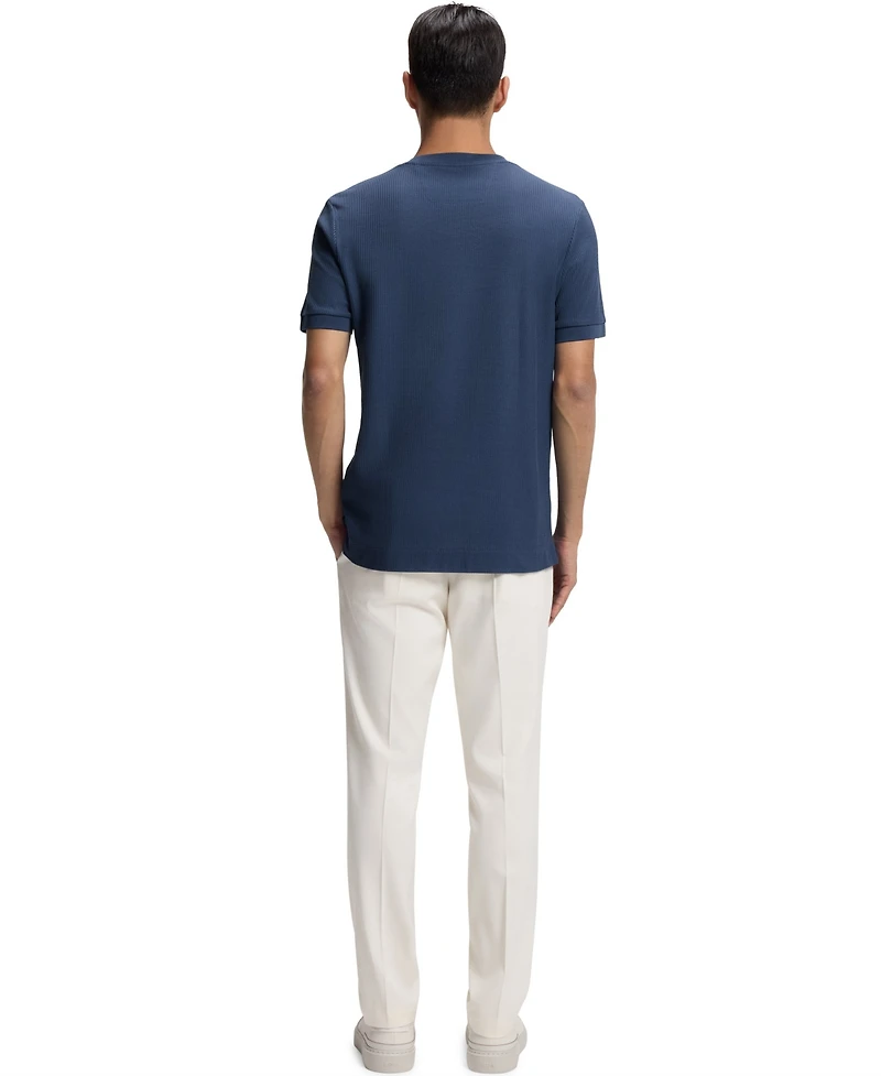 Boss by Hugo Men's Regular-Fit Structured Cotton T-Shirt