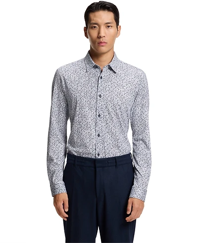 Boss by Hugo Men's Cotton Blend Slim-Fit Dress Shirt