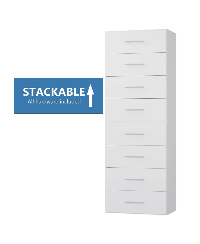 Lovmor 4 Drawer Short Tower for Closet Organizer Unit