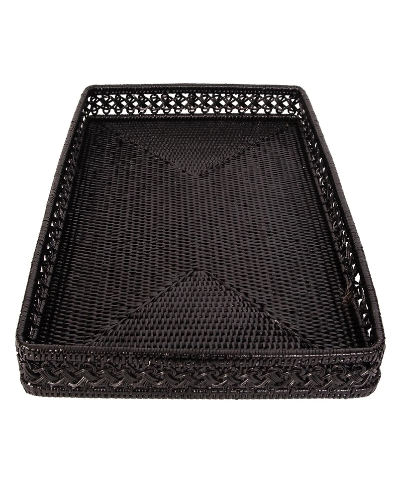 Artifacts Rattan Seca Design Rectangular Tray 21"