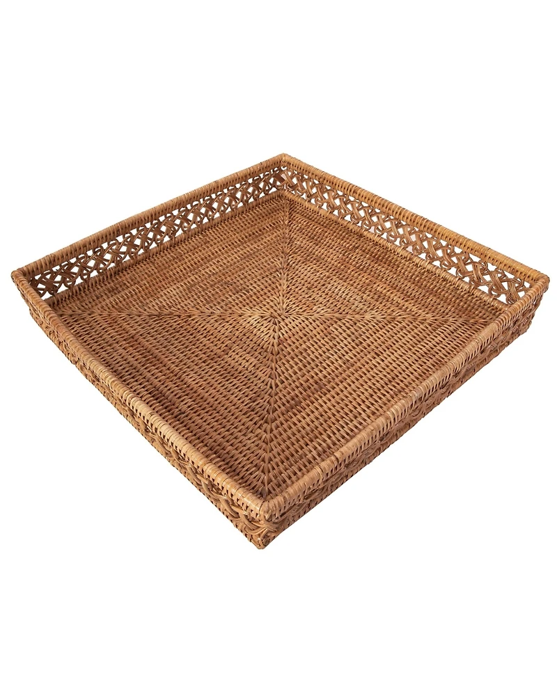 Artifacts Rattan Seca Design Square Tray 16"