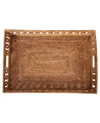 Artifacts Rattan Inna Design Breakfast Tray with Wooden Legs