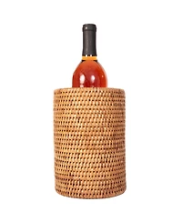 Artifacts Rattan Stainless Steel Wine Chiller