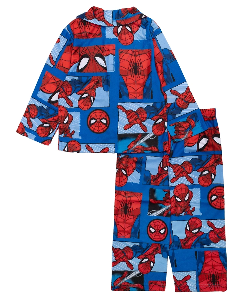 Spider-Man Boys Toddler 2T-4T 2-Piece Printed Shirt and Pants Pajama Set