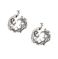Sohi Women's Oxidised Drop Earrings