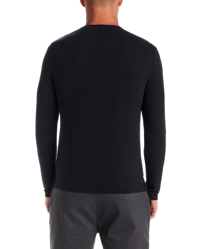 Vintage & Black Men's Long Sleeve Crewneck T-Shirt