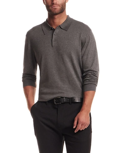 Vintage & Black Men's Long Sleeve Polo Sweater