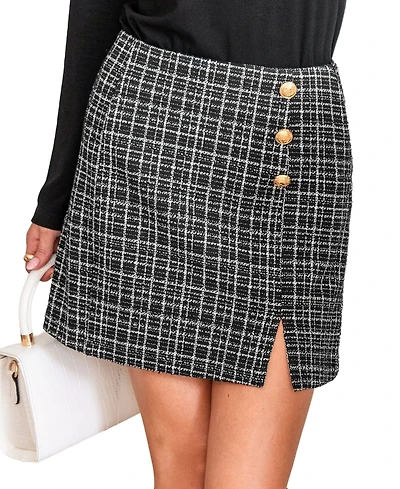 Cupshe Women's Upper East Side Plaid Mini Skirt