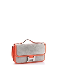 Pre-Owned Hermes 25 Constance Elan Bag Doblis Suede with Swift