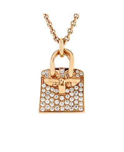 Pre-Owned Hermes Birkin Amulette Pendant Necklace
